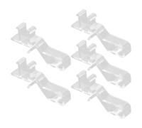 GLEAVI 5 Piezas Gancho de Cortina Oculto de Plástico Transparente Hogar Diseño Único, Línea Suave y Buen Brillo, Accesorio Simple y Elegante para Cortinas de Salón