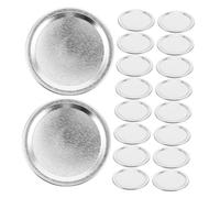 GLEAVI 50 Piezas Tapas para Frascos Mason Tapas Metálicas Divididas para Conserva con Hermético Reutilizables de Hojalata Resistentes para Almacenamiento de Alimentos