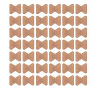GLEAVI 50 Piezas Vendaje Adhesivo para Nudillos, Parche para Herida Dedo, Tela Elástica Transpirable E, Beige, Forma de, para Heridas y Cortes Pequeños