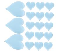 GLEAVI 500 Piezas decoracion de boda feliz flores corazones azul amar pegatinas de fieltro para manualidades papel de aluminio brillante de San Valentín esponja