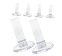 GLEAVI 6 Soportes Acrílicos para Zapatos Elevadores Transparentes para Zapatos De Tacón Alto para Venta Minorista - Expositor De Sandalias con Base Redonda para Exhibir Calzado