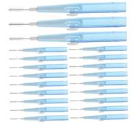 GLEAVI 60 Palillos De Dientes Limpiador Bucal Hilo Cepillo Interdental Cepillo De Limpieza Bucal Palillos De Limpieza Herramienta De Hilo Color Azul