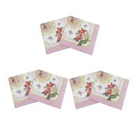 GLEAVI 60hojas Servilletas De Papel Desechables Estampado Floral De Suministros Para Fiestas y Banquetes Absorbentes y Elegantes