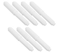GLEAVI 7 Piezas de Varillas de Repuesto para portarrollos de Papel higiénico: Varilla con Resorte para decoración y Montaje en el baño - Blanco
