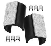 GLEAVI 8 Almohadillas de Fieltro Forma de U para Patas de Sillas Protectores Antideslizantes de 19 MM Cojines para Muebles sobre Pisos de Madera Reduce Ruido y Protege Suelos