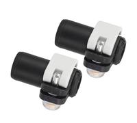 GLEAVI Abrazadera de Repuesto para Bastón de Senderismo 2 Piezas, Clip de Bloqueo Externo Rápido de Aluminio para Bastones de Trekking de 16 Mm, Color Claro, Accesorios para Senderismo,