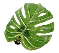 GLEAVI Abrazaderas para Cortinas Hojas de Monstera Clips Decorativos Verdes Fijación Diseño Práctico para Cortinas Decoración