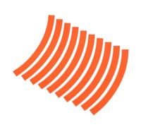 GLEAVI Adhesivo Reflectante Naranja para Llanta de Bicicleta de Equilibrio Infantil Cinta Autoadhesiva y Duradera para Ciclismo Nocturno Pegatina Decorativa para Rueda