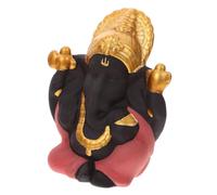 GLEAVI Adorno De Mascota De Té Mini Estatua Pequeña Ídolo para El Hogar Arcilla Estatua del Coche Decoración del Tablero Pequeña Escultura Templo para El Hogar Rojo Cerámica
