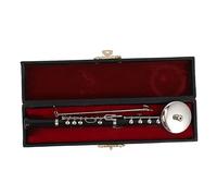 GLEAVI Adorno de Ocarina Miniatura Metal Negro de Oboe Estuche y Base Decoración para Escritorio y Hogar para Color Aleatorio Color Aleatorio