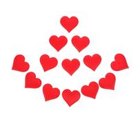 GLEAVI Adornos de Corazón Rojo de 35 CM para San Valentín 500 Piezas de Confeti Esponja Decoración para Fiestas y Mesas Set de 5 Paquetes para Bodas y Eventos Románticos