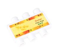 GLEAVI Afinador Práctico de 6 Agujeros para Guitarra Acústica y Folk, Accesorio Duradero de Plástico para Afinar Guitarras, Herramienta Portátil Útil para Músico y Uso en Color Aleatorio