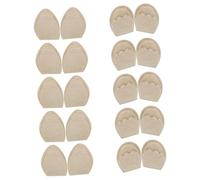 GLEAVI Almohadillas Antepié, Esponja Antideslizante, Ajustadoras De Calzado Para Mujer y Hombre, Uso En Tacones Altos y Deportivos, Pack 10 Pares (5 Redondas 5 Puntiagudas Color Piel