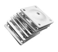 GLEAVI Almohadillas Prácticas Pies de Muebles Placas de Instalación de Hierro M8 Tamaño 60X70Mm 10 Piezas Soporte Antideslizante para Patas de Mesa y Silla Protección contra Ruidos y