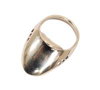 GLEAVI Anillo de Dedo de Latón Resistente al Desgaste para Tiro Tradicional, Protege el Pulgar Sensación Cómoda y Diseño Dorado Profesional