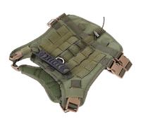 GLEAVI Arnés de Entrenamiento Antiexplosión Chaleco de Entrenamiento para Perros de Tela Oxford Verde Talla S para Pastor Alemán para Exterior y Paseo Diario, Perros Color Aleatorio