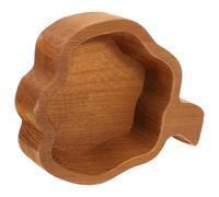 GLEAVI Bandeja de madera para servir: Bandeja de madera con forma de calabaza para aperitivos, frutas, frutos secos y postres. Plato de dulces para fiestas en el comedor y días festivos.