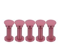 GLEAVI Base de Coral para Acuario en Forma de T, 5 Piezas, Doble Cabezal, Color Calcio Algal, Soporte Estable para Fragmentos de Coral, Decoración Realista para Peceras Marinas