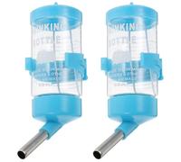 GLEAVI Bebedero Dispensador Automático Antigoteo de 80ml Material PP y Acero Inoxidable Mantiene el Agua Limpia y Natural para Hámster para Mascotas Pequeñas
