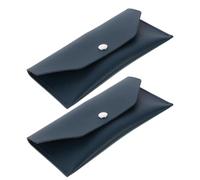 GLEAVI Billetera de Cuero Verde Oscuro 2 Unidades Cartera Plegable Compacta para Billetes y Recibos Organizador Minimalista para Finanzas Personales y Sobres Reutilizables de Viaje