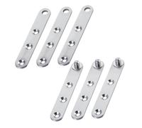 GLEAVI Bisagra de Pivote Oculta de Acero Inoxidable 360° para Puertas y Armarios Bisagra de Apertura Vertical Juego de 6 Piezas Grandes para Muebles