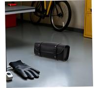 GLEAVI Bolsa Manillar Moto Bolsa Vintage para Herramientas con Cierre Rápido Resistente la Capacidad Espaciosa para Scooter Eléctrico y Bicicleta Color Negro