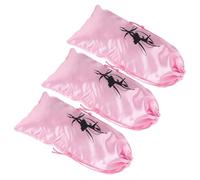 GLEAVI Bolsa para Zapatillas de Ballet para Niña Pequeña Juego de 3 Bolsas Cordón Ajustable Material Satén Color Sencillo Adecuado para Entrenamiento de Ballet y Transporte