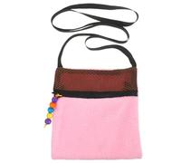 GLEAVI Bolsa Transportadora Portátil para Mascotas Pequeñas de Algodón Tamaño Pequeño Color Rosa Claro Ventana de Malla Transpirable para Hámster Cobaya Conejo y Rata Adecuado para