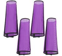 GLEAVI Botas Antimoscas para Caballos de Malla Transpirable 4 Piezas Multifuncionales para Patas de Caballo Color Púrpura Barras de Soporte para Mayor Estabilidad Protección contra