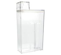 GLEAVI Botella Almacenar Transparente Lavandería Pet Tapa de Escala de Clara de y Diseño Portátil Líquido y Polvo para Detergente Hogar