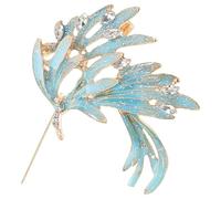 GLEAVI Broche de Ala de Pavo Real Accesorio Elegante para Ropa Alfiler Decorativo para Fiesta de Verano y Estación Cálida