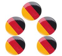 GLEAVI Broche de Aleación Metálica Bandera Alemania, Pin Decorativo para Ropa y Vestidos, Set 5 Piezas, Accesorios para Fiesta y Boda, Tamaño Mediano, Color Multicolor