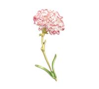 GLEAVI Broche de Solapa Forma de Flor de Clavel en Aleación Esmalte Rosa, Clip para Suéter y Cárdigan, Accesorio Decorativo para Ropa de Mujer, Cierre Seguro y Resistente