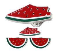 GLEAVI Broches de Sandía Esmaltados 4 Piezas Pinza para Cárdigan Diseño de Dibujos Animados Accesorios de Ropa Pequeños y Coloridos Broches de Fruta para Uso Diario y Fiestas