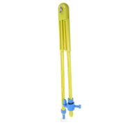 GLEAVI Brújula para Enseñar Matemáticas y Dibujo Técnico en Aulas, Herramienta de Plástico Amarillo para Profesores Función de Ayuda en Medición