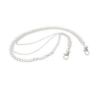 GLEAVI Cadena de Pantalones Larga Multicapa Estilo Punk de Aleación Plateada Unisex para Decoración de Cintura en Jeans y Faldas Ajustable Resistente al Calor