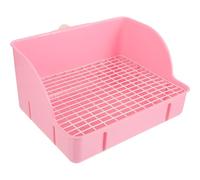 GLEAVI Caja de Arena y Plástico Fácil de Limpiar para Conejos Rejilla Desmontable Adecuado para Cunipic en Salas y Tiendas de Mascotas