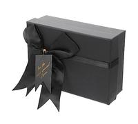 GLEAVI Caja De Obsequio Cuadrada Lazo Para Embalaje De Dulces Contenedor De Galletas Para Fiestas Cajas Para Regalos De Cumpleaños Xxcn Color Negro Para Decoraciones De Eventos