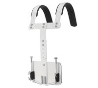 GLEAVI Caja de percusión con soporte para hombros, arnés de aluminio ajustable, blanco, con correa para el hombro, para banda de marcha