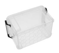GLEAVI Caja Organizadora Transparente de 1.3l para Tarjetas Estructura de Plástico para Fácil Categorización y Organización en Oficina y Hogar