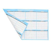 GLEAVI Calendario de Pared Azul para Oficina y Hogar, Calendario Mensual de Papel para Organizar y Recordar Eventos Importantes Espacio para Escribir Notas