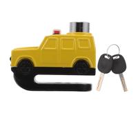 GLEAVI Candado de Disco para Bicicleta Recargable USB Alarma 110 Db | Forma de Coche, Compacto y Portátil, Aleación de Aluminio ABS Zinc Cobre, para Moto y Aparcamiento Nocturno