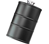GLEAVI Cantimplora de Vino de Acero Inoxidable 750ml Diseño Creativo de Barril de Gasolina para Exteriores, a Prueba de Fugas y Decoración Elegante Hogar