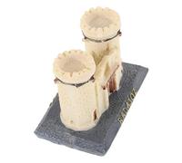 GLEAVI Castillo Miniatura de Resina para Casas de Muñecas, Decoración Miniatura, Accesorios de Jardín para Micropaisajes, Tamaño Pequeño, Estilo Español, Decoración para Mesa de Arena,