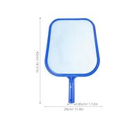 GLEAVI Cepillo de Limpieza de Piscinas Portátil, Aluminio PVC, Azul | Hojas y Peces, Firme y Seguro al Agarrar, Accesorios de Limpieza para Estanques