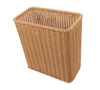 GLEAVI Cesta De Basura Tejida Multiusos Sin Tapa Diseño Estrecho Para Espacios Reducidos Fabricada Resistente Papelera Versátil Estilo Nórdico Adecuado Para Baño y Cocina Hogar