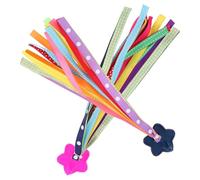 GLEAVI Cintas para Manillar de Bicicleta Infantil 1 par, borlas de Colores Vibrantes para decoración de Bicicletas, triciclos y patinetes, Accesorios de Ciclismo para niños, Tela Resistente y Segura