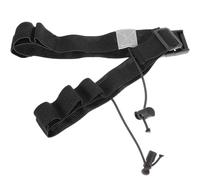 GLEAVI Cinturón Deportivo Reutilizable para Running Negro, Banda Elástica Transpirable y Ajustable, Cinta Triple para Entrenamiento y Competición De Triatlón, Running y Maratón para Adultos y Niños