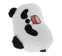 GLEAVI Cojín De Cabeza De Panda Para Coche Almohada Ergonómica De Soporte Cervical Decoración Divertida Para Asientos De Auto Fácil De Limpiar y Mantener Para Viajes Largos