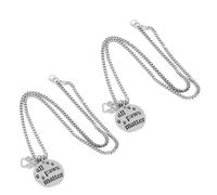 GLEAVI Colgante de Perro Diseño de Huella Hueca y Letras 2 Piezas en Color Plata Diseño de Huella Hueca y Letras, Collar para Mascotas de Aleación de Zinc para Accesorios de Fiesta y Retratos